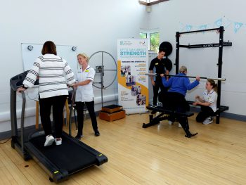 The new, spacious gym located in the Clover Physiotherapy outpatient department include state-of-the-art equipment.