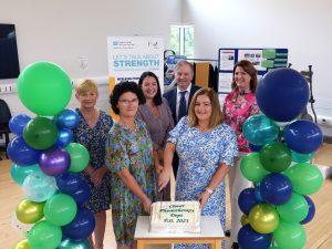 Pictured at the official opening of Clover Physiotherapy outpatient department are the Physiotherapy team with guests and senior members of staff.