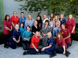 The Southern Trust midwifery team are pictured their new colleagues who have taken up posts after completing a two year innovative Midwifery programme.