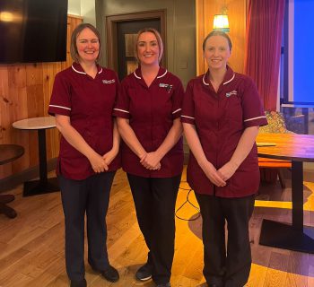 Three Southern Health and Social Care Trust Specialist Inflammatory Bowel Disease (IBD) nurses Ruth Hall, Sorcha Henderson and Lynsey Breen.