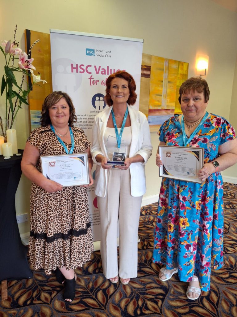 14. Runners Up In The Supervisor Award Were Anne Holmes And Tonya McArdle Pictured With Noelene Marshall Collected On Behalf Of Lesa McCrory.