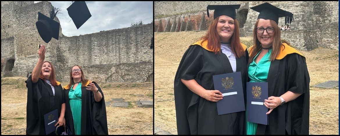 Banner image two graduates