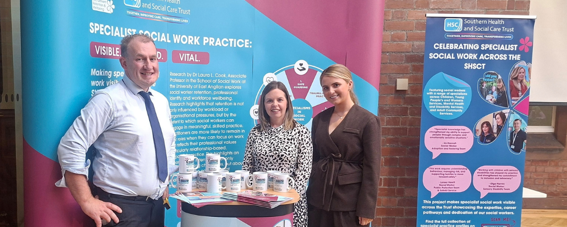 Colm McCafferty, Dianne Calvert and Courtney Austin